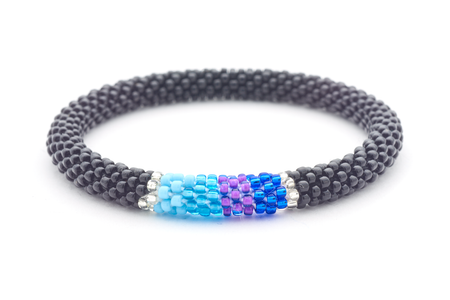 Sashka Co. Extended 8" Bracelet Black / Blue / Light Blue / Purple Stay Calm Bracelet - Extended 8"