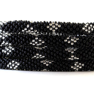 Sashka Co. Extended 8" Bracelet Black/Clear Downtown Bracelet - Extended 8"