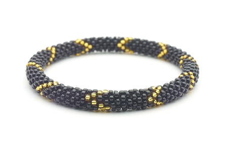 Sashka Co. Extended 8" Bracelet Black / Gold City Gal Bracelet - Extended 8"