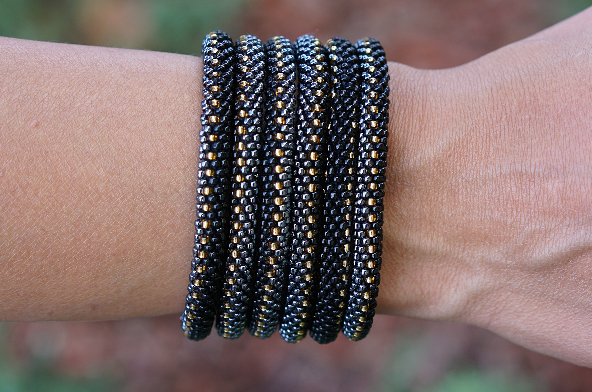 Sashka Co. Extended 8" Bracelet Black / Gold / Silver Night Out Bracelet - Extended 8"