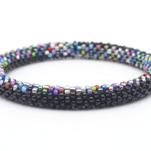 Sashka Co. Extended 8" Bracelet Black / Mixed Disco Lights Bracelet - Extended 8"