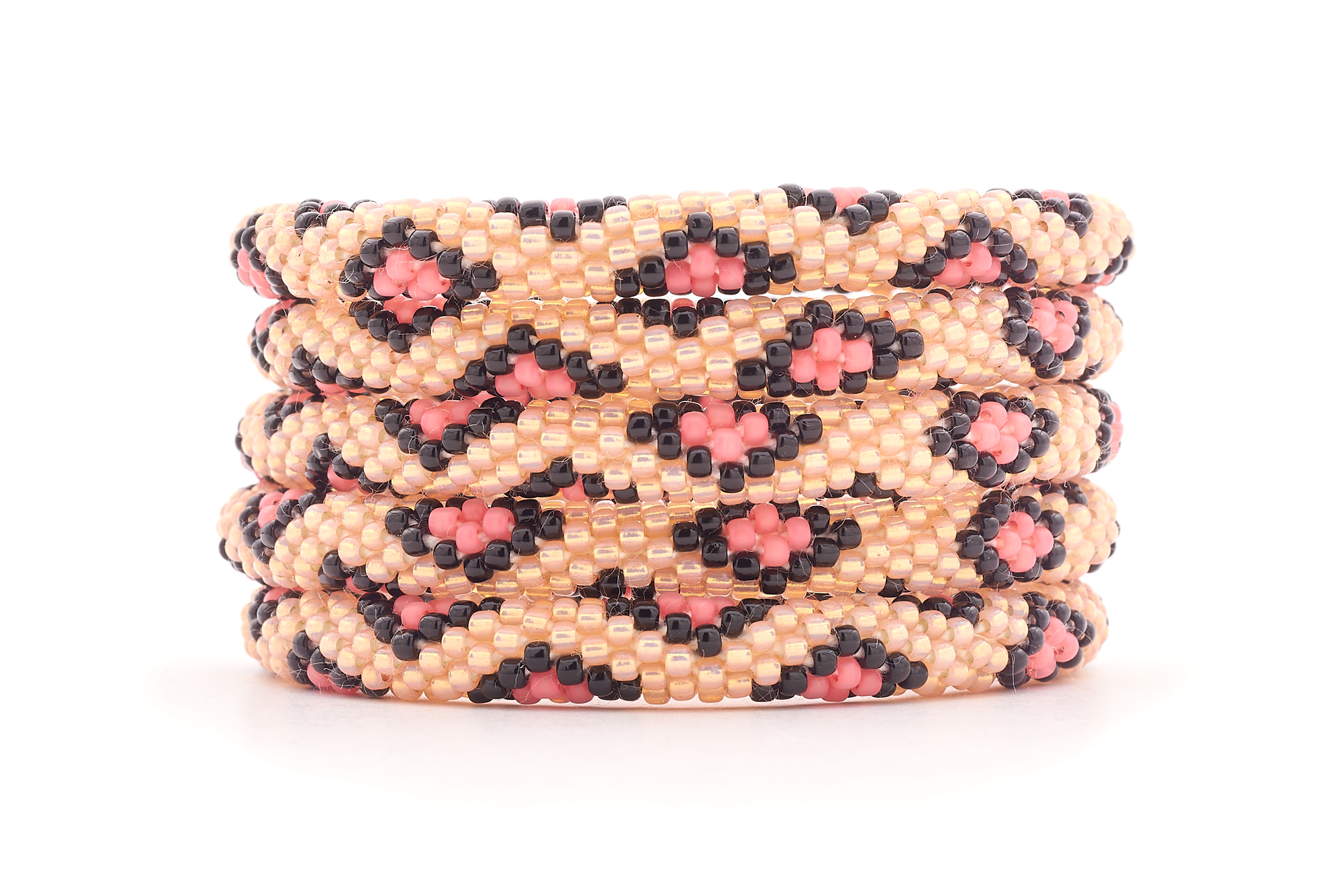 Sashka Co. Extended 8" Bracelet Black / Pink Pink Cheetah Bracelet - Extended 8"