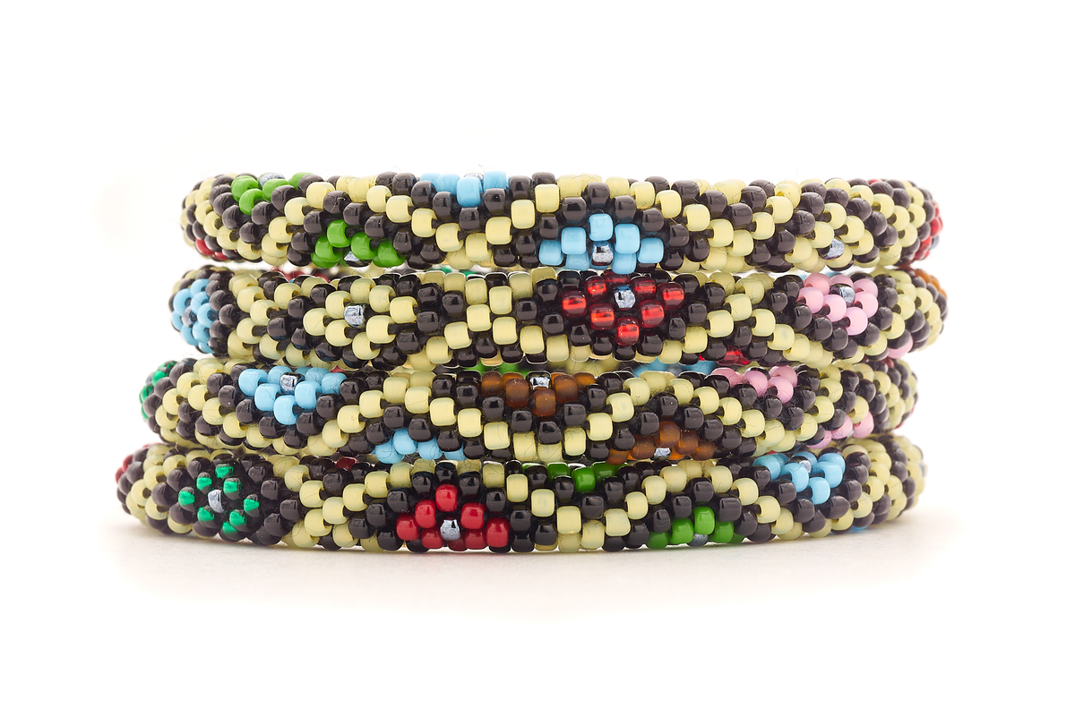 Sashka Co. Extended 8" Bracelet Black / Red / Green / Blue / Pink / Brown / Cream Charismatic Bracelet - Extended 8"