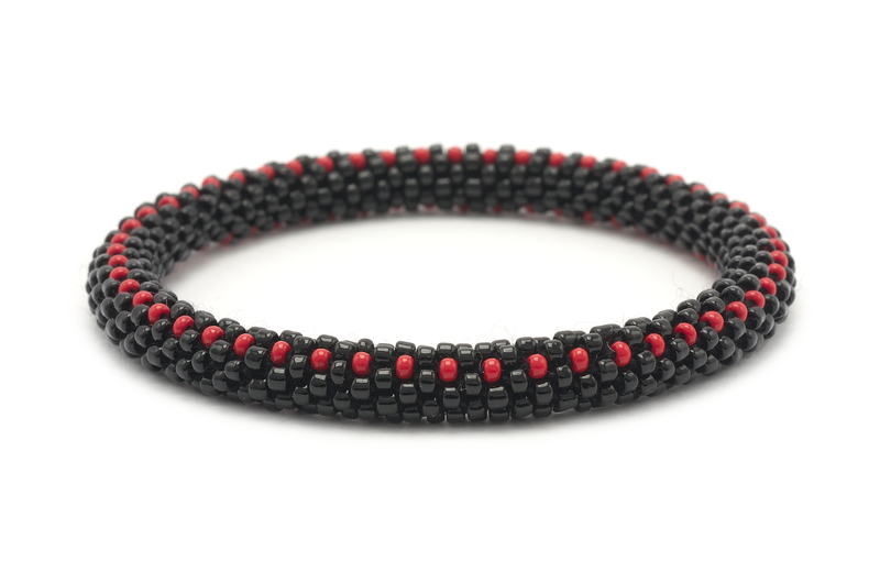 Sashka Co. Extended 8" Bracelet Black / Red Red Line Bracelet - Extended 8"