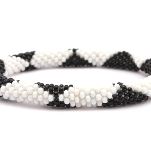 Sashka Co. Extended 8" Bracelet Black / White Crush It Bracelet - Extended 8"