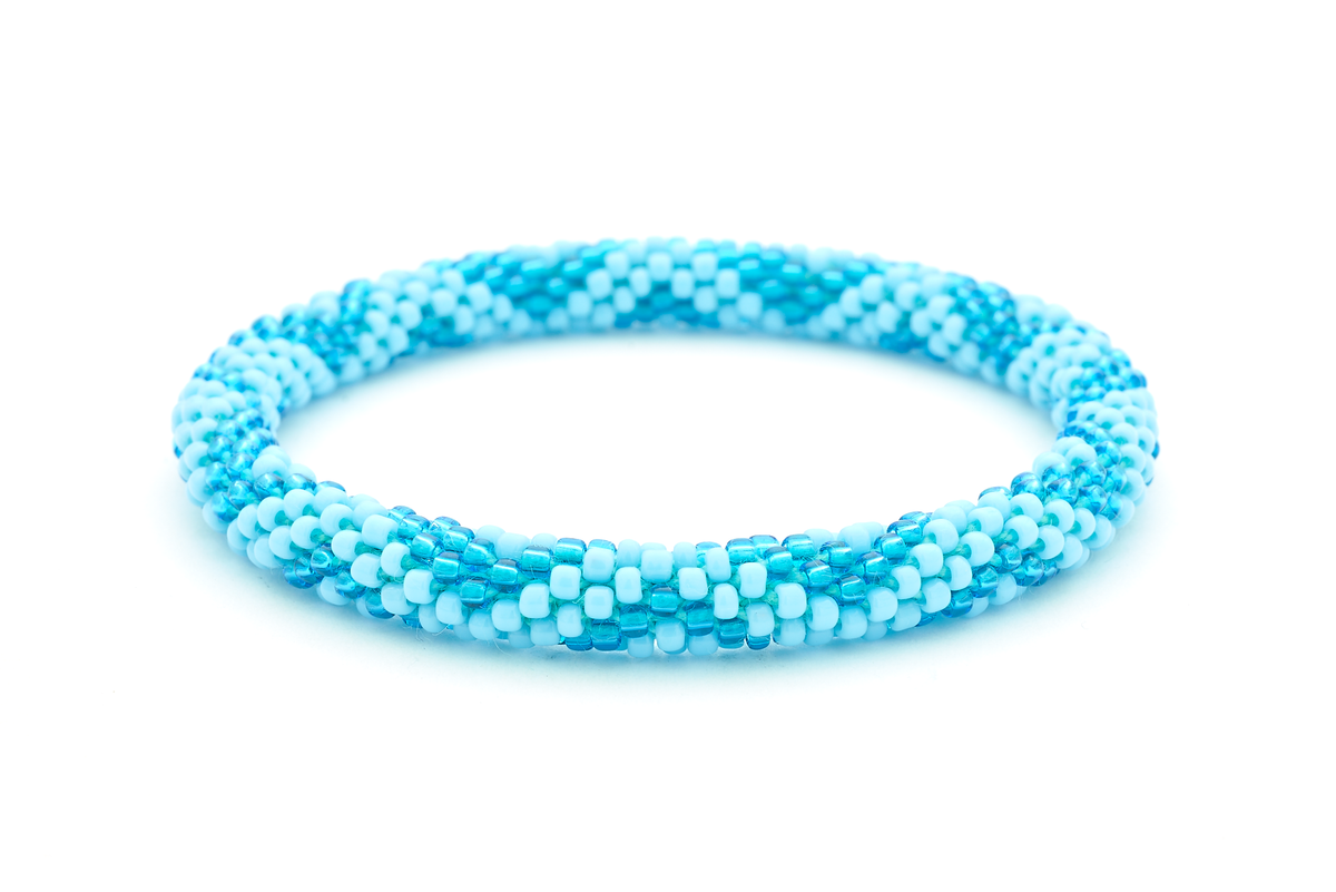 Sashka Co. Extended 8" Bracelet Blue / Baby Blue Sea Wave Bracelet - Extended 8"