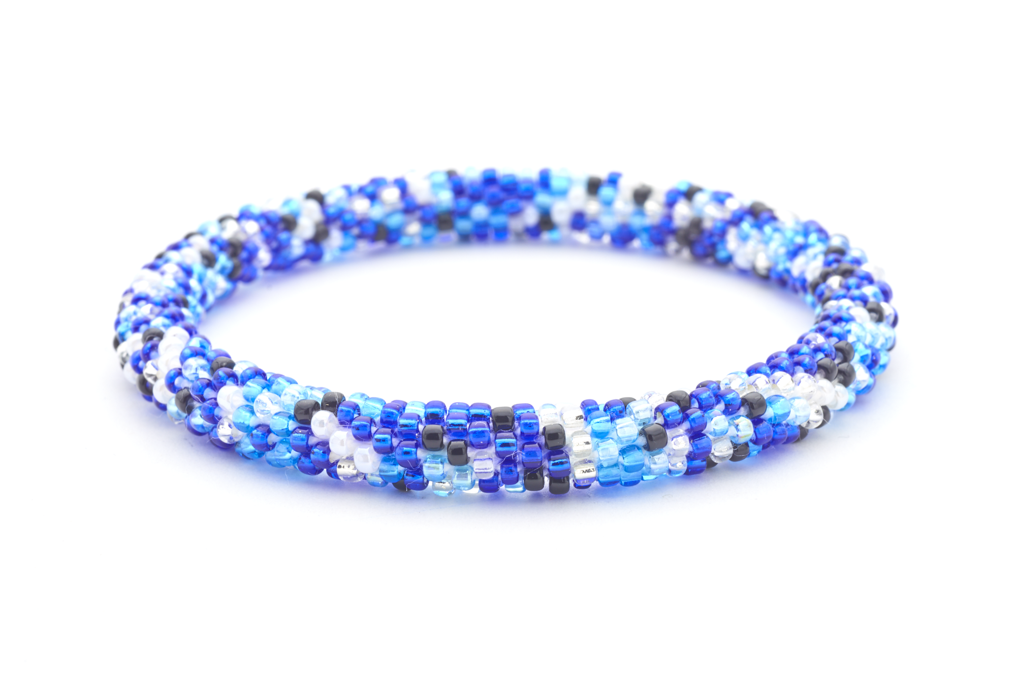 Sashka Co. Extended 8" Bracelet Blue / Black / White HIDDEN BRACELET! - EXTENDED 8"