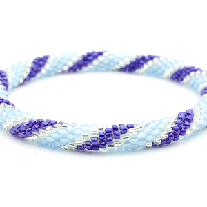Sashka Co. Extended 8" Bracelet Blue / Clear Island Time Bracelet - Extended 8"