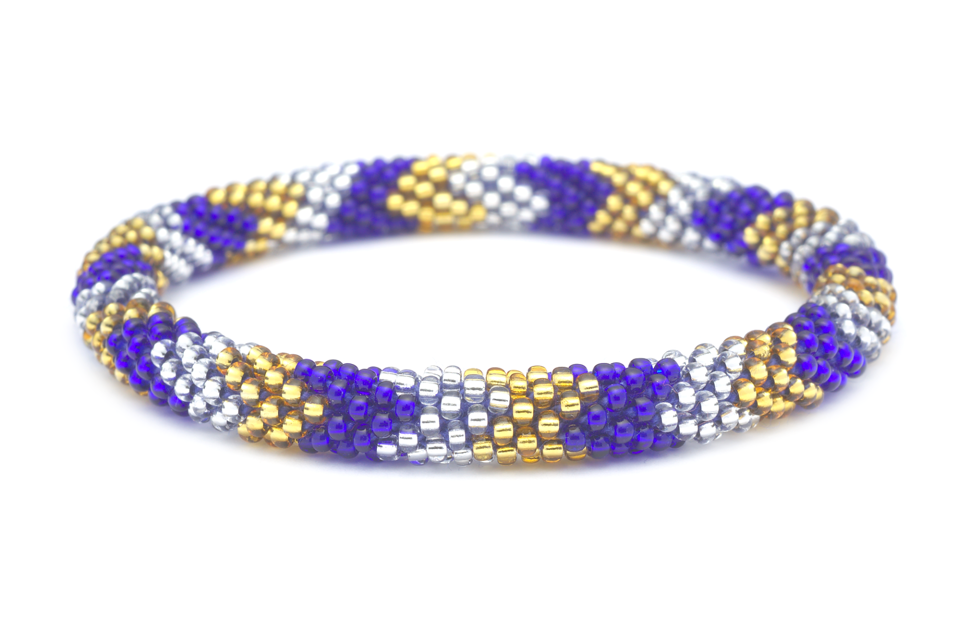 Sashka Co. Extended 8" Bracelet Blue / Gold / Clear Pure Bracelet - Extended 8"