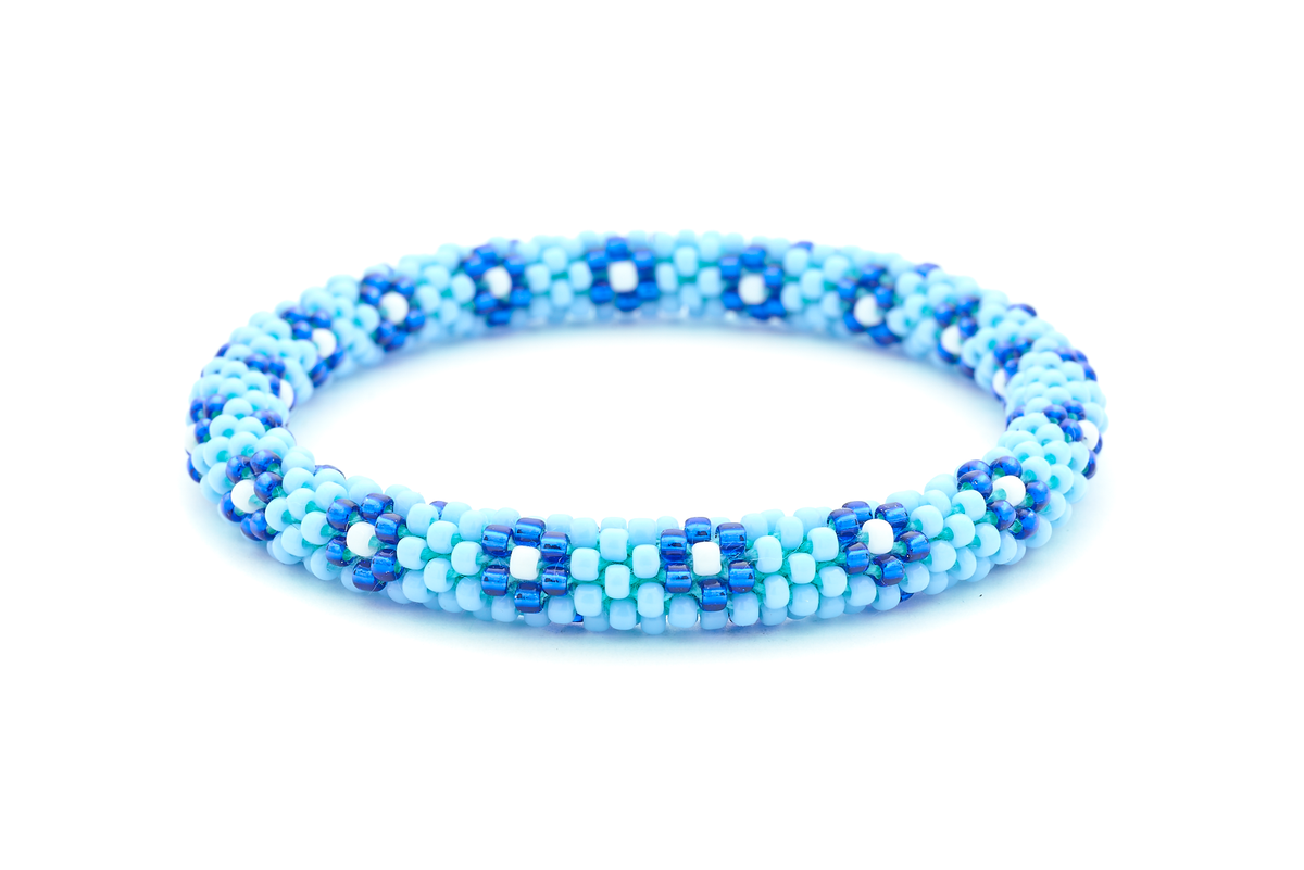 Sashka Co. Extended 8" Bracelet Blue / White / Light Blue Bluebell Bracelet - Extended 8"