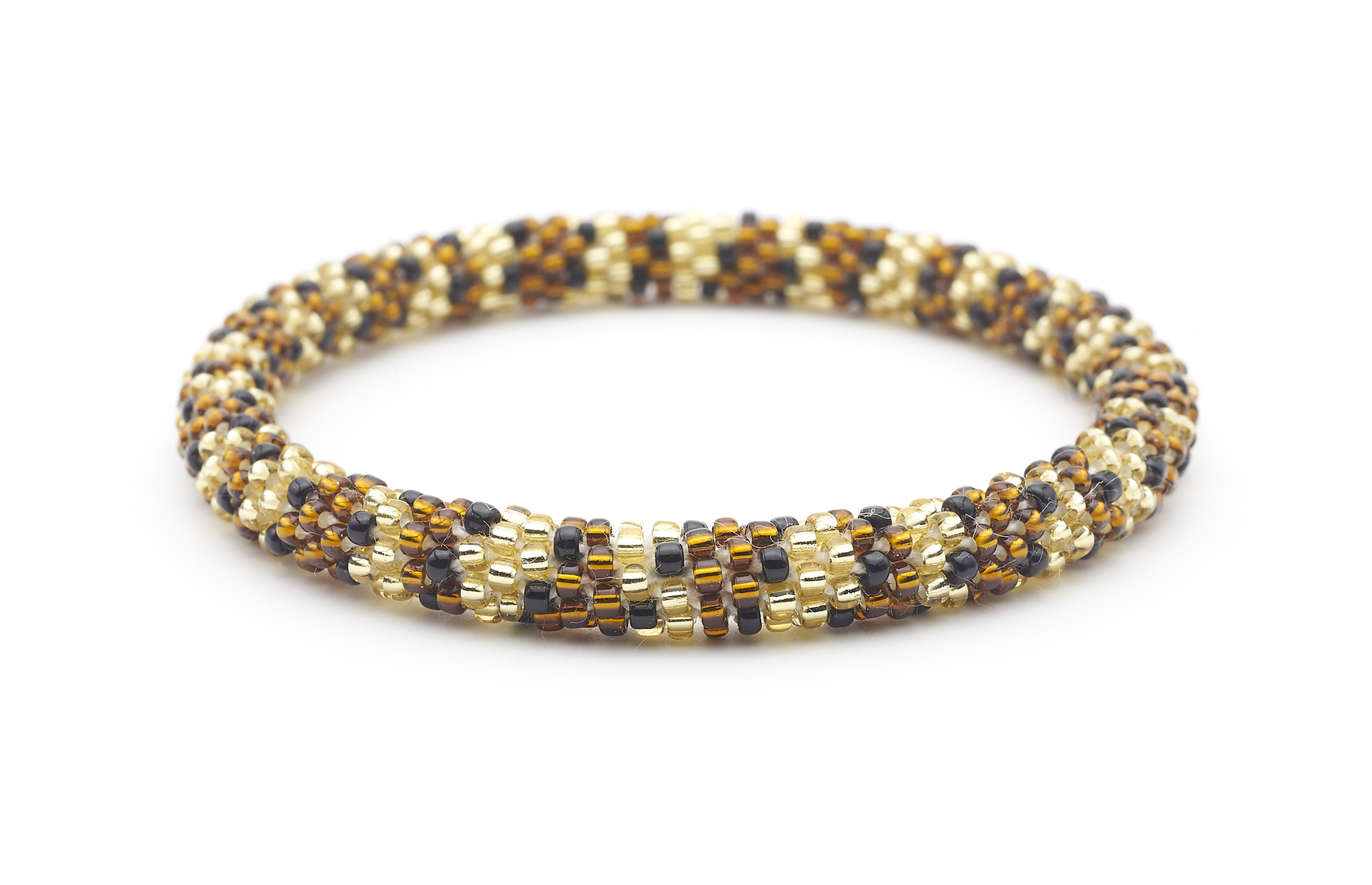 Sashka Co. Extended 8" Bracelet Brown / Gold / Black Leopard Bracelet - Extended 8"