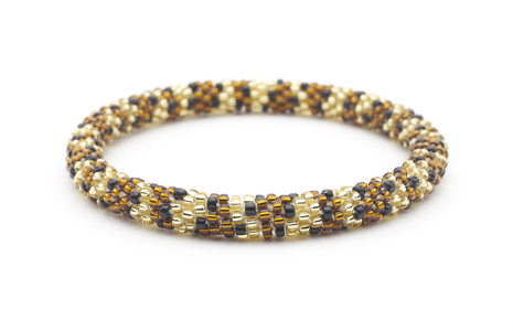 Sashka Co. Extended 8" Bracelet Brown / Gold / Black Leopard Bracelet - Extended 8"