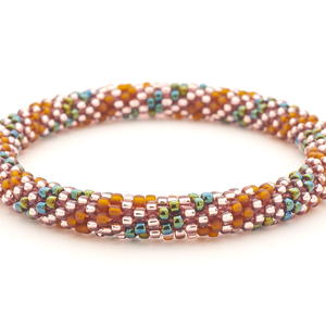 Sashka Co. Extended 8" Bracelet Brown / Iridescent Green / Light Purple Harvest Season Bracelet - Extended 8"