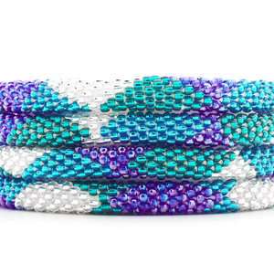 Sashka Co. Extended 8" Bracelet Clear / Teal / Blue Palm Beach Bracelet - Extended 8"