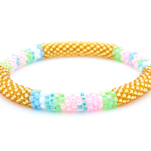 Sashka Co. Extended 8" Bracelet Gold / Blue / White / Neon Green / Pink Splendor Bracelet - Extended 8"