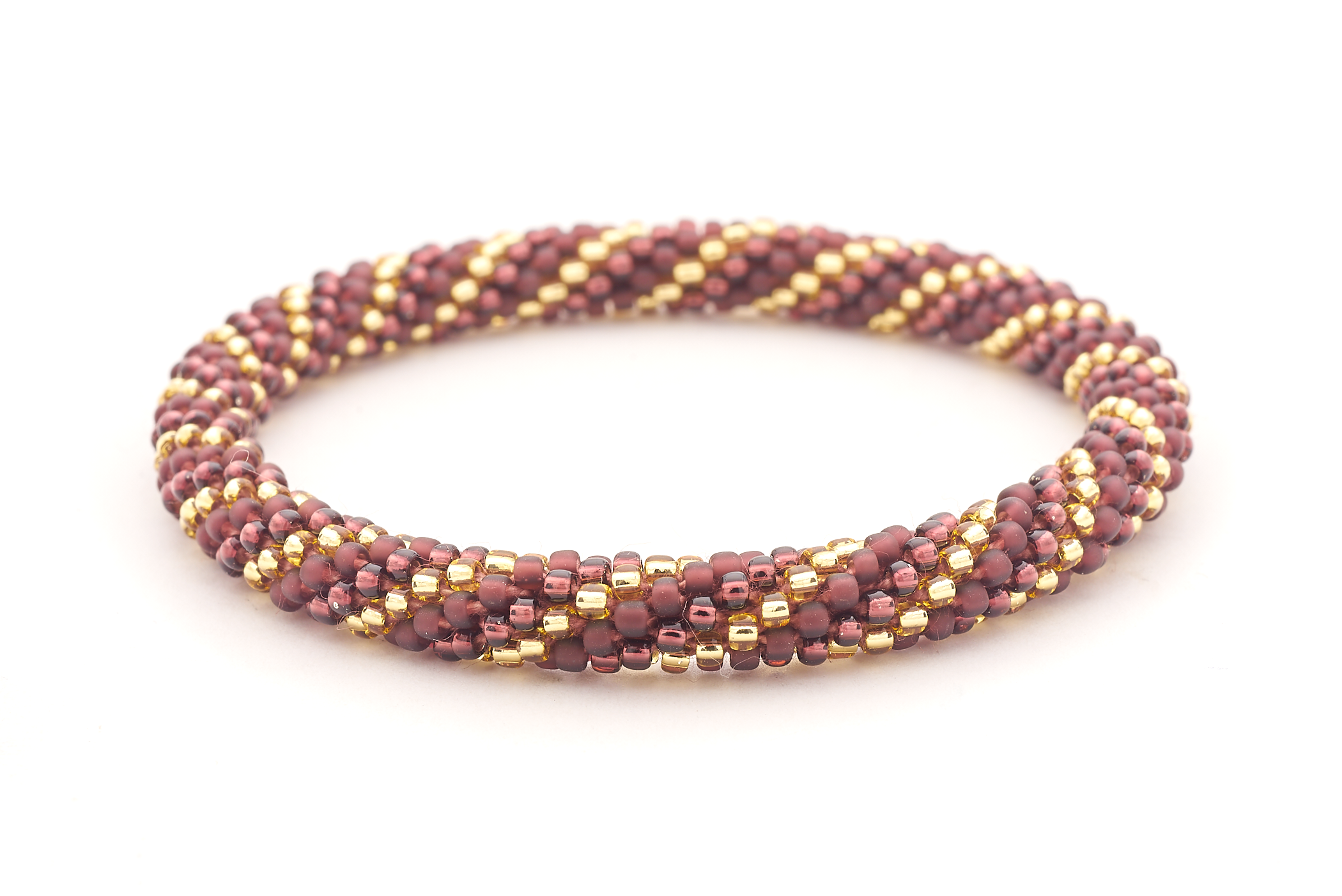 Sashka Co. Extended 8" Bracelet Gold / Plum / Matte Purple Royal Plum Bracelet - Extended 8"
