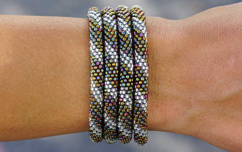 Sashka Co. Extended 8" Bracelet Iridescent / Clear New Beginnings Bracelet - Extended 8"