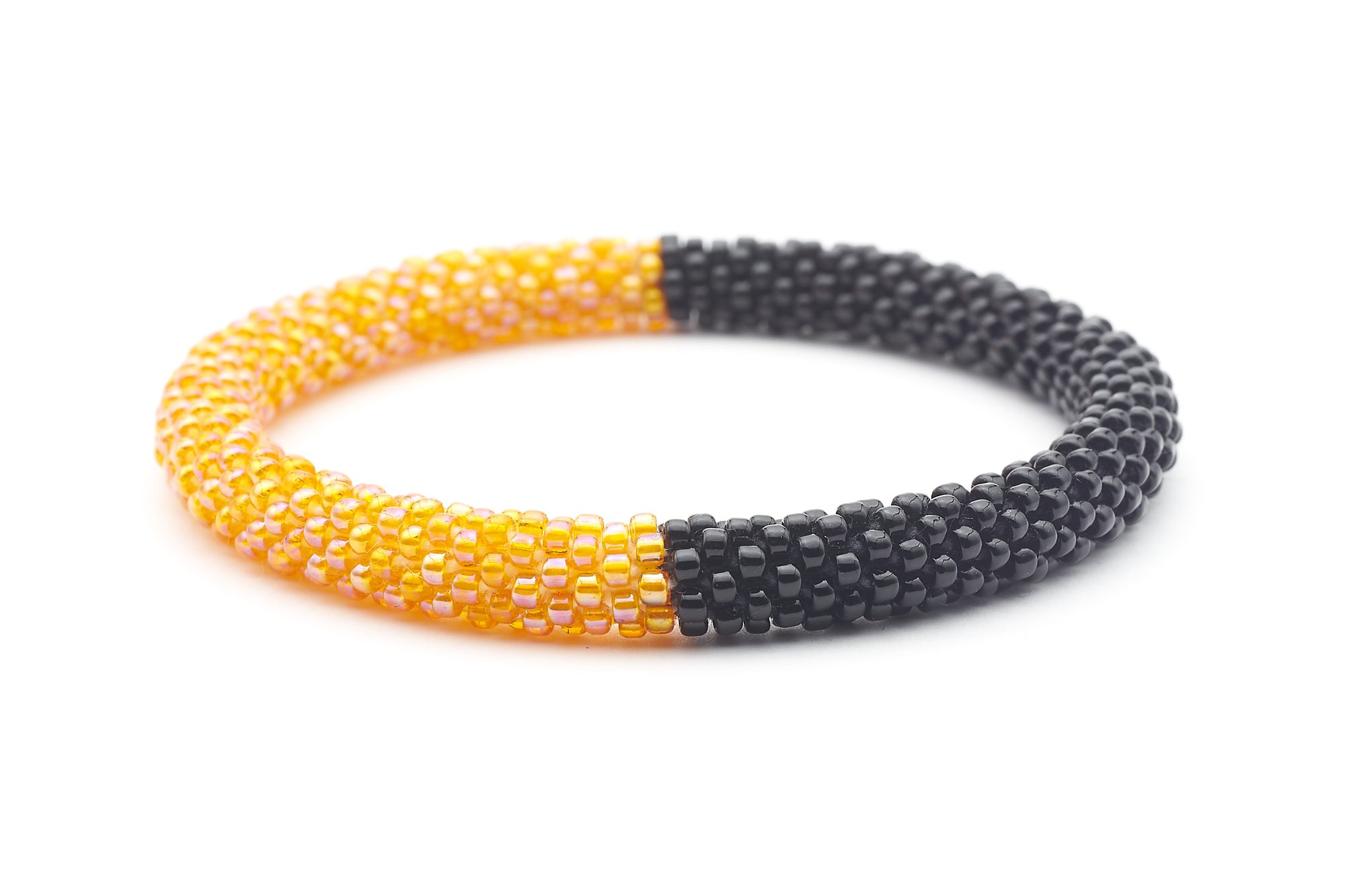 Sashka Co. Extended 8" Bracelet Iridescent Orange / Black Black and Orange Bracelet - Extended 8"
