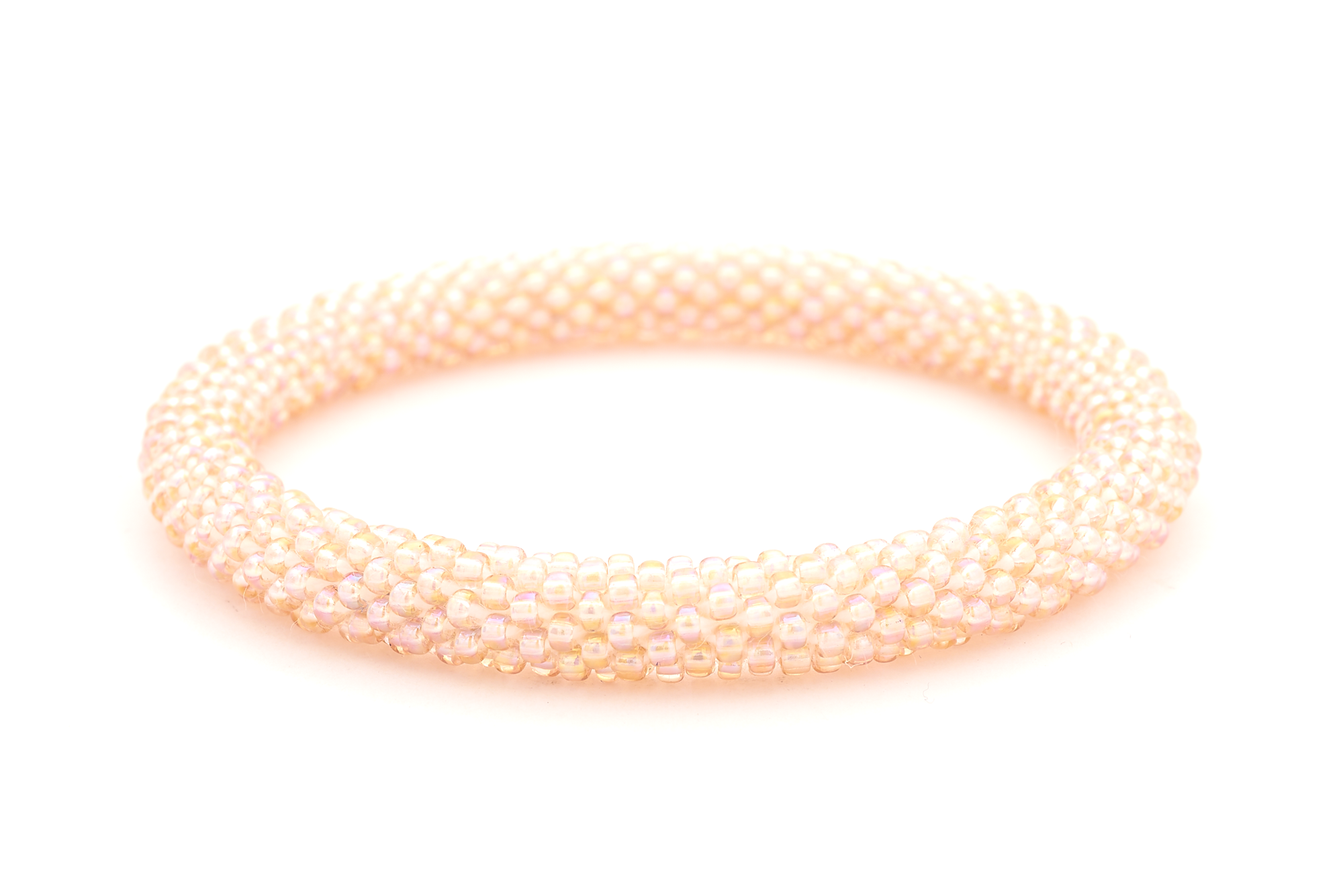 Sashka Co. Extended 8" Bracelet Iridescent Peach Peach Coral Bracelet - Extended 8"