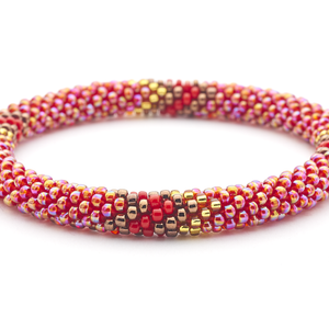 Sashka Co. Extended 8" Bracelet Iridescent Red / Gold/ Brown / Red Sedona Bracelet - Extended 8"