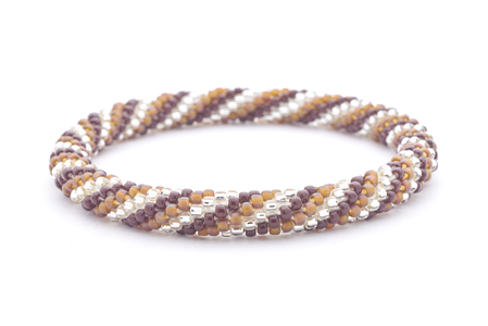 Sashka Co. Extended 8" Bracelet Light Brown / Clear / Brown Hot coco Bracelet - Extended 8"