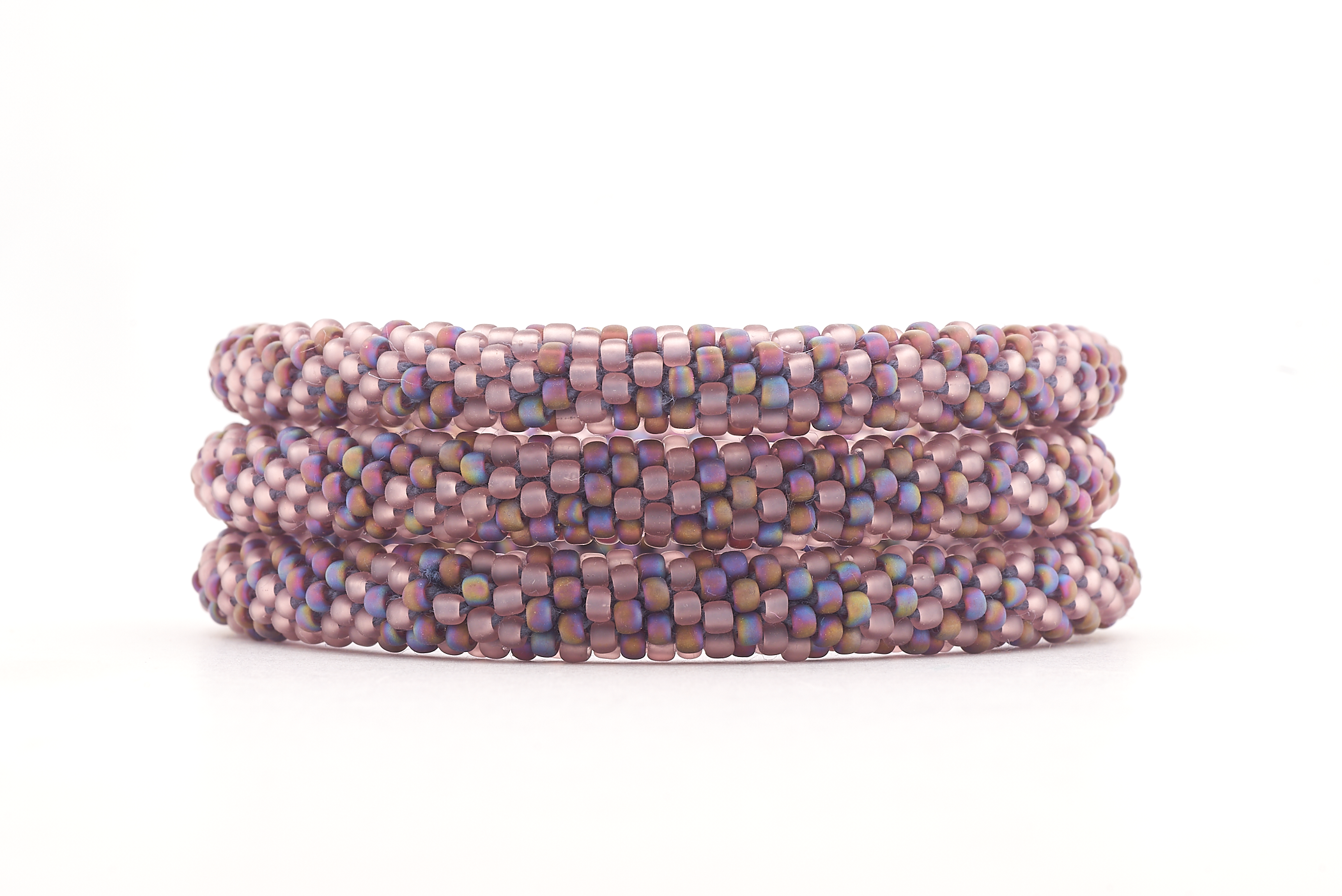 Sashka Co. Extended 8" Bracelet Matte Purple Mix Auralite Bracelet - Extended 8"