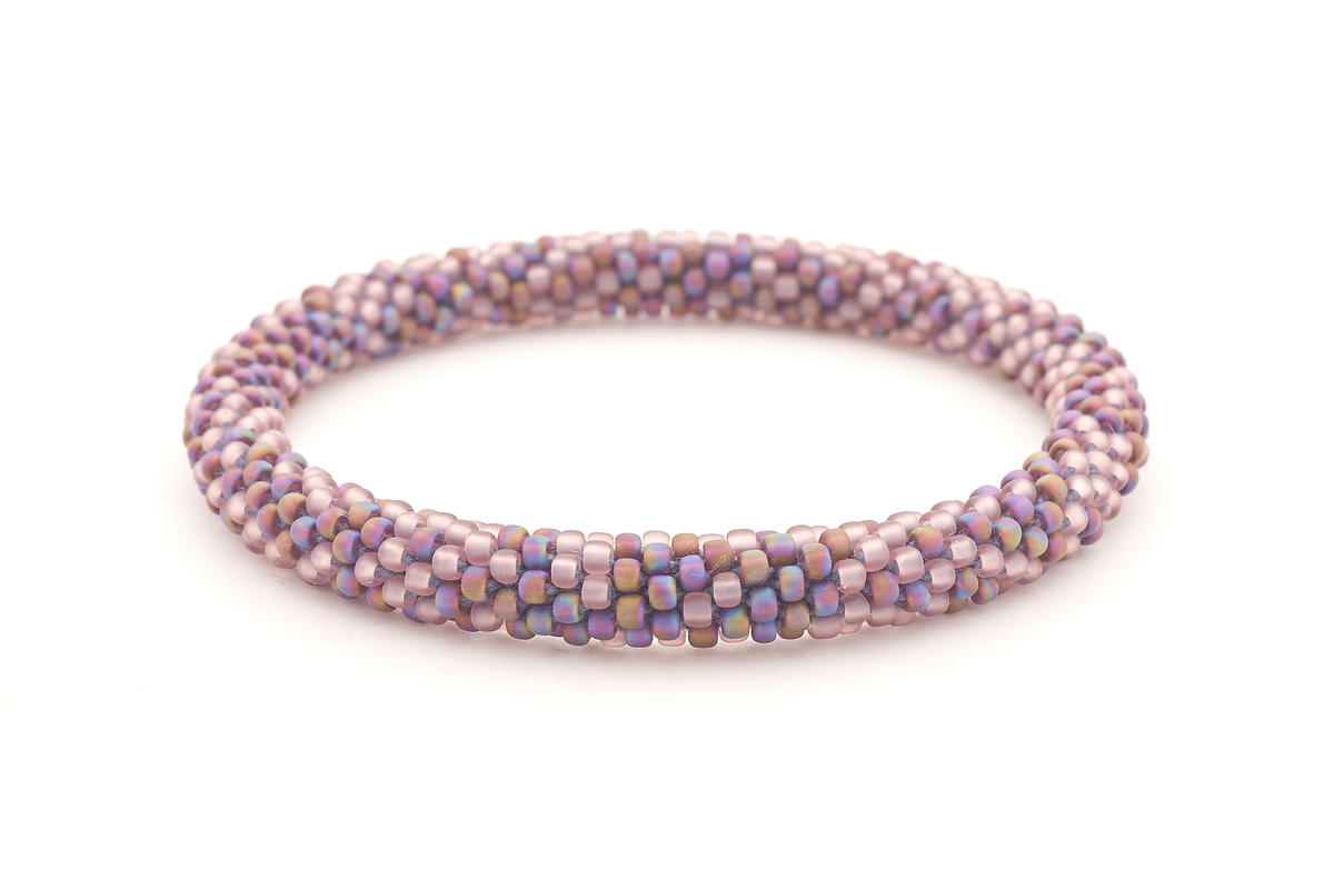 Sashka Co. Extended 8" Bracelet Matte Purple Mix Auralite Bracelet - Extended 8"