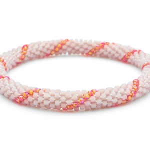 Sashka Co. Extended 8" Bracelet Mauve / Iridescent Red Naturally Chic Bracelet - Extended 8"