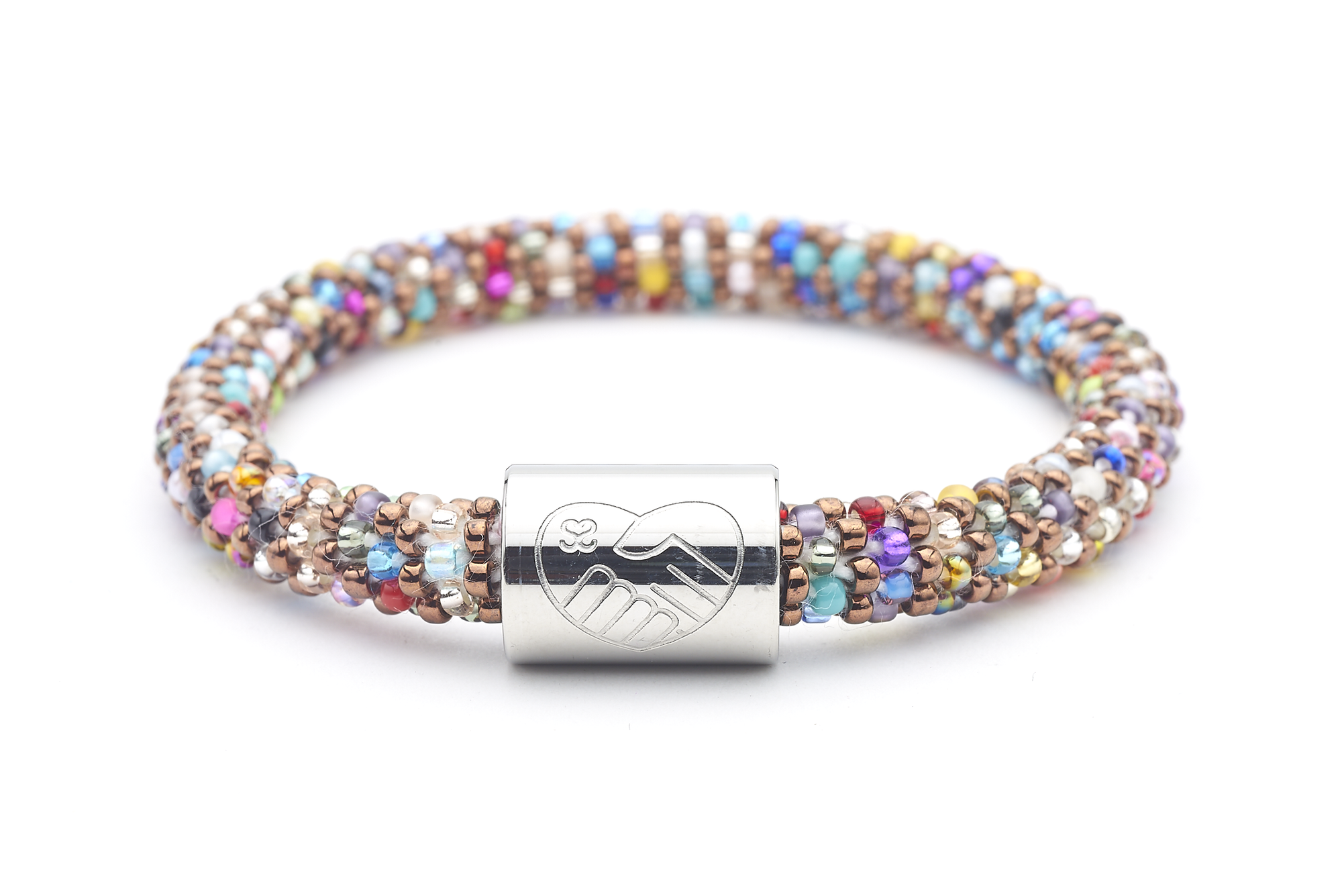 Sashka Co. Extended 8" Bracelet Mixed /w Silver Charm Teacher Charm Bracelet - Extended 8"