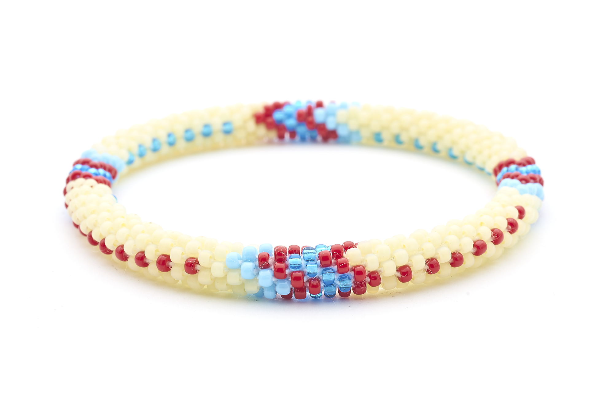 Sashka Co. Extended 8" Bracelet Pale Yellow / Red / Blue Optimistic Bracelet - Extended 8"