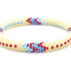 Sashka Co. Extended 8" Bracelet Pale Yellow / Red / Blue Optimistic Bracelet - Extended 8"