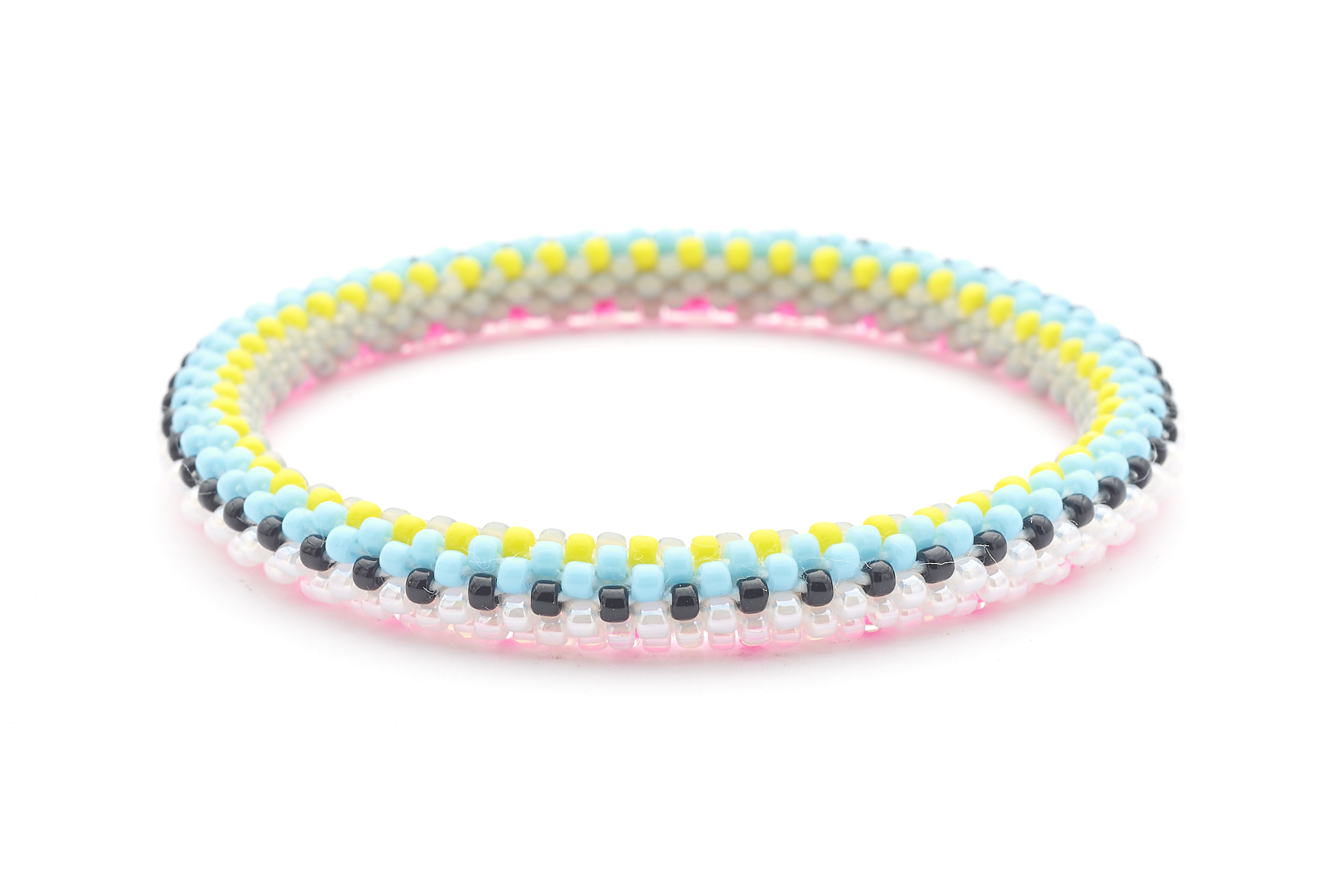 Sashka Co. Extended 8" Bracelet Pink / Baby Blue / Yellow / Black / White Clear / Gray South Beach Bracelet - Extended 8"