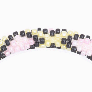 Sashka Co. Extended 8" Bracelet Pink / Black Delilah Bracelet - Extended 8"