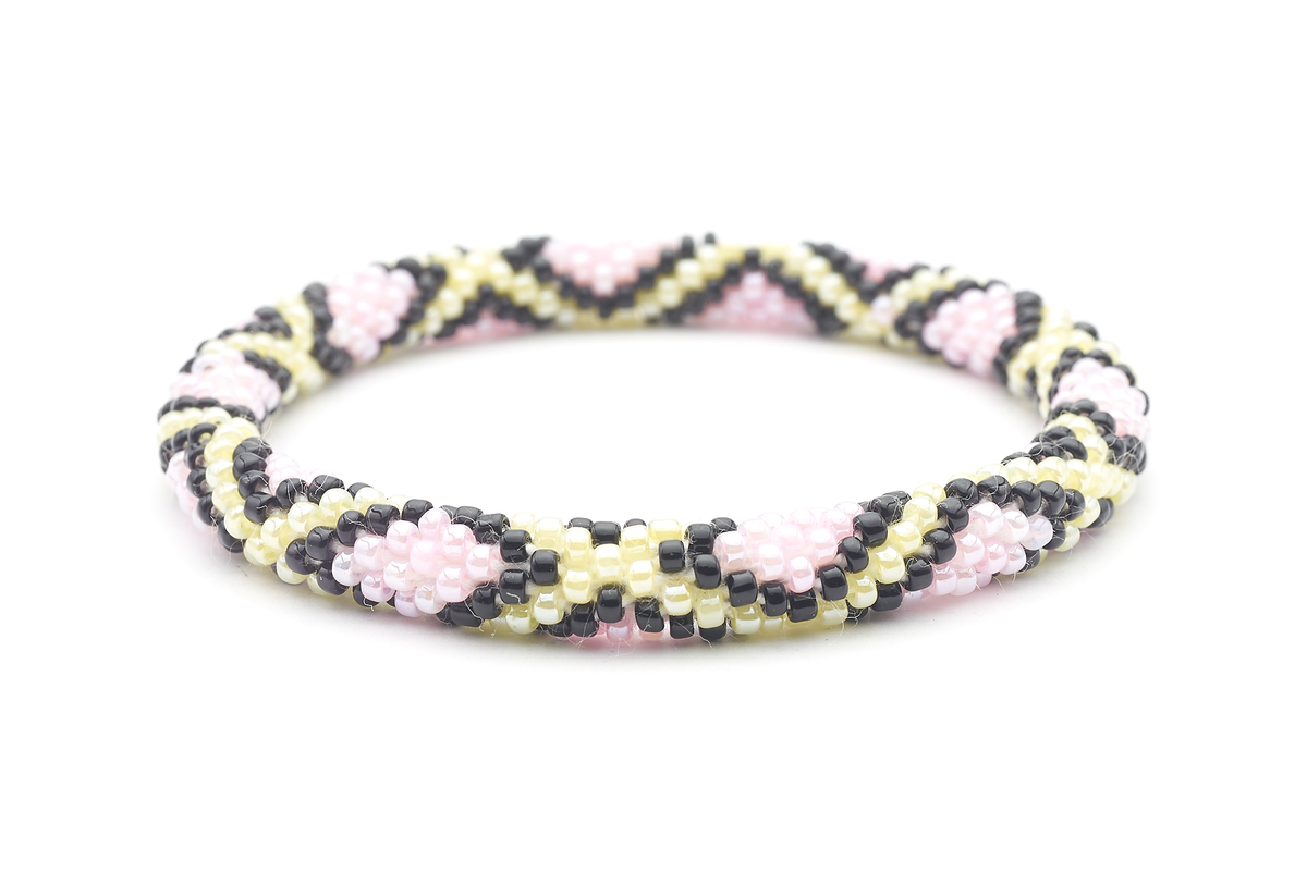 Sashka Co. Extended 8" Bracelet Pink / Black Delilah Bracelet - Extended 8"