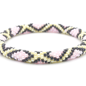 Sashka Co. Extended 8" Bracelet Pink / Black Delilah Bracelet - Extended 8"