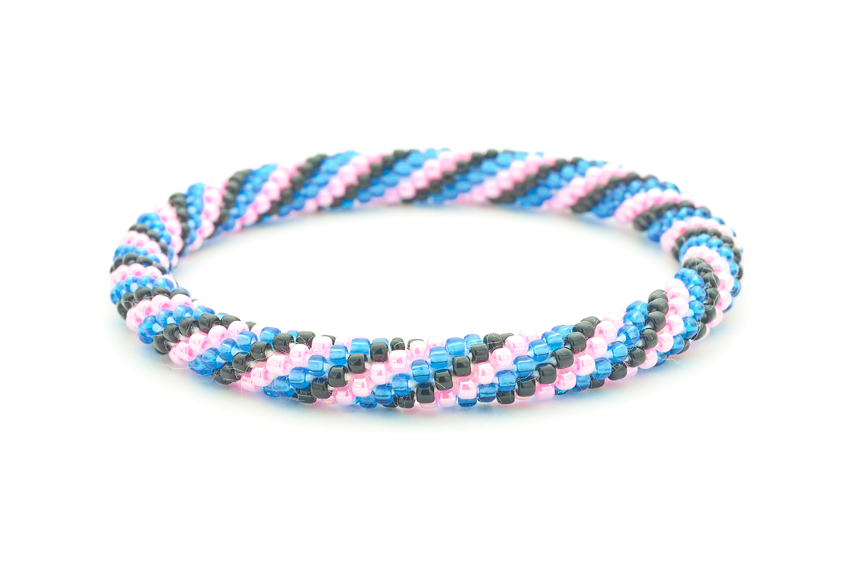 Sashka Co. Extended 8" Bracelet Pink / Blue / Black After Party Bracelet - Extended 8"