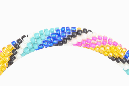 Sashka Co. Extended 8" Bracelet Pink / Blue / Turquoise / Black / Orange / White Spunky Fun Bracelet - Extended 8"