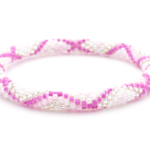 Sashka Co. Extended 8" Bracelet Pink / Clear/ White Pink Ice Bracelet - Extended 8"