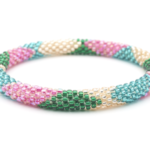 Sashka Co. Extended 8" Bracelet Pink / Green / Teal / Rose gold Azalea Bracelet - Extended 8"