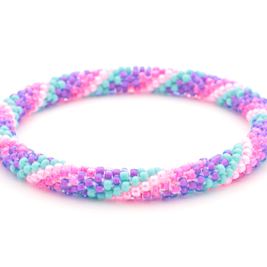 Sashka Co. Extended 8" Bracelet Pink / Purple / Turquoise Pixie Swirl Bracelet - Extended 8"