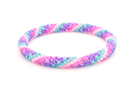 Sashka Co. Extended 8" Bracelet Pink / Purple / Turquoise Pixie Swirl Bracelet - Extended 8"