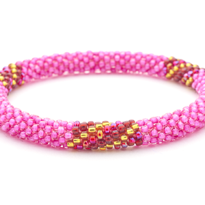 Sashka Co. Extended 8" Bracelet Pink / Red / Gold Cupid Bracelet - Extended 8"
