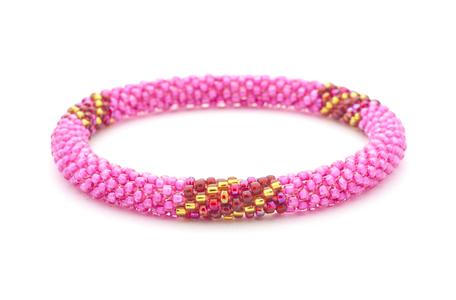 Sashka Co. Extended 8" Bracelet Pink / Red / Gold Cupid Bracelet - Extended 8"