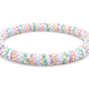 Sashka Co. Extended 8" Bracelet Pink / Turquoise / Gold / Purple Fairy Tale Bracelet - Extended 8"