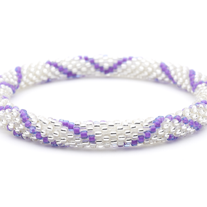 Sashka Co. Extended 8" Bracelet Purple / Clear Endless Summer Bracelet - Extended 8"