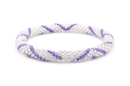 Sashka Co. Extended 8" Bracelet Purple / Clear Endless Summer Bracelet - Extended 8"