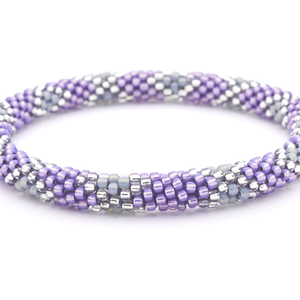 Sashka Co. Extended 8" Bracelet Purple / Clear / Gray Mesmerizing Bracelet - Extended 8"