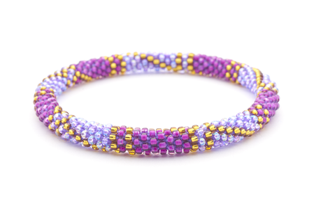 Sashka Co. Extended 8" Bracelet Purple / Gold / Iridescent Purple Compassionate Bracelet - Extended 8"
