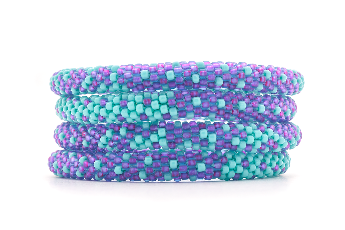 Sashka Co. Extended 8" Bracelet Purple / Turquoise Sincere Bracelet -Extended 8"