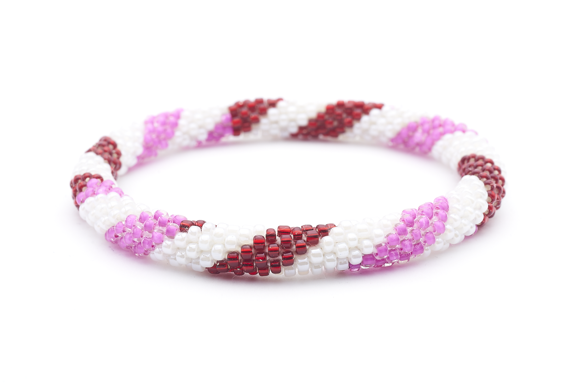 sashka|co® Extended 8" Bracelet Red / Pink / White Rose Garden Bracelet- Extended 8"